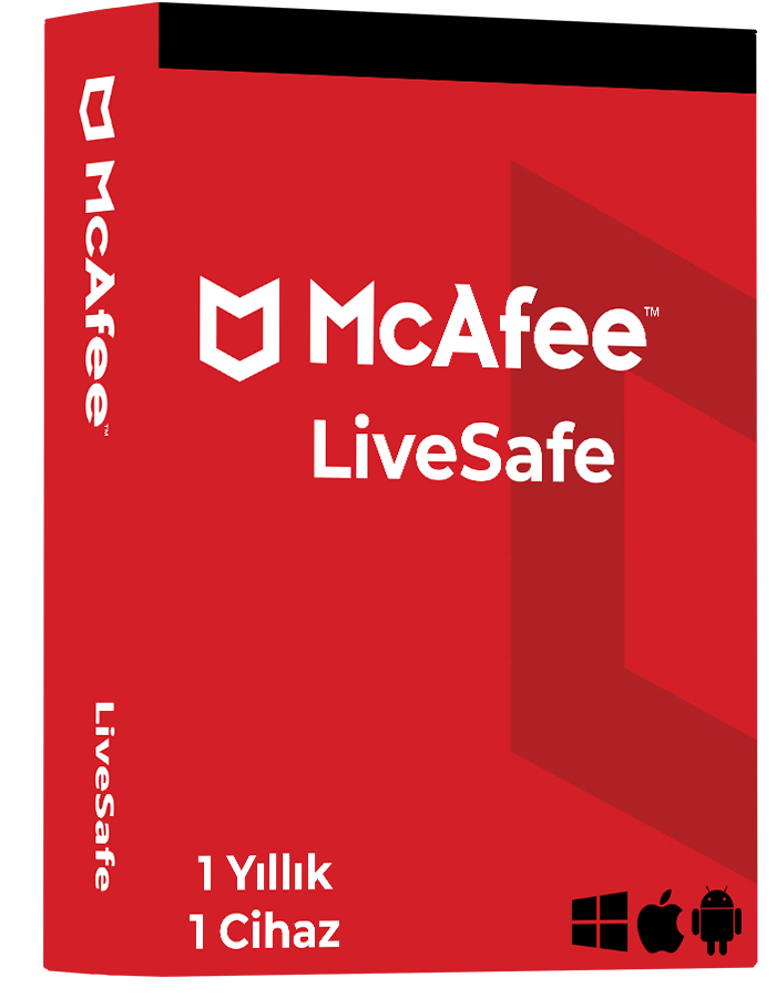 McAfee LiveSafe – 1 Yıllık Lisans